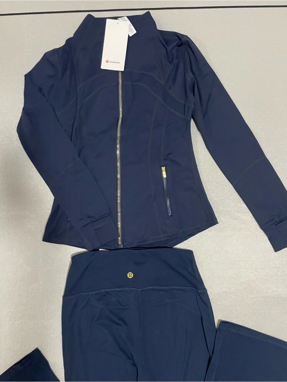 lululemon athletica Navy Stretch Bomber Jacket
